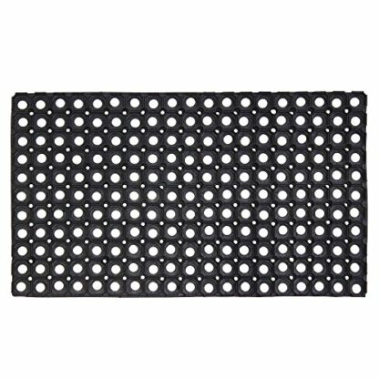 SrS Rugs® Rubber Mats Outdoor Entrance Non Slip Anti Fatigue Drainage Holes - Image 2
