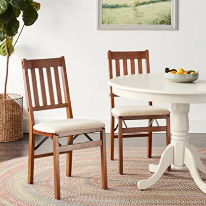 Stakmore Arts and Craft Folding Chair Finish, Set of 2, Fruitwood - Image 3