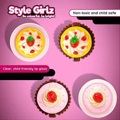 Style Girlz Cosmetics Kids Lip Balm - Set of 8 Cupcake Lip Gloss For Girls - Girls Lip Balm Make-up Set - Image 3