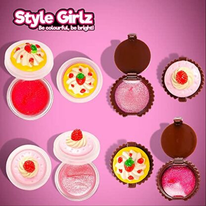 Style Girlz Cosmetics Kids Lip Balm - Set of 8 Cupcake Lip Gloss For Girls - Girls Lip Balm Make-up Set - Image 4