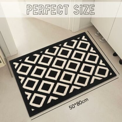 Sydzkjyxgs Dirt Trapper Door Mats Indoor 50 x 80 cm Parker Washable Front Back Door Mats, Non-Slip Soft Doormats for Muddy Wet Shoes and Paws 3 Sydzkjyxgs Dirt Trapper Door Mats Indoor 50 x 80 cm Parker Washable Front Back Door Mats, Non-Slip Soft Doormats for Muddy Wet Shoes and Paws - Image 3