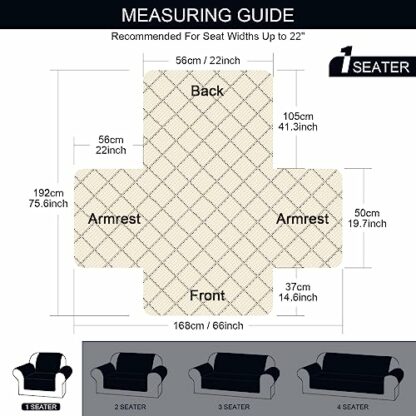 TAOCOCO Sofa Covers Waterproof,Slipcovers for Sofa,Sofa Cover for Pet - Image 3