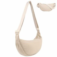 TIECHI Crescent Cross Body Bag Women, Small Bags for Women with Adjustable Strap, Nylon Handbags & Shoulder Bags Chest Bag for Travel Daily Use