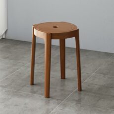 TUPAFJU Stackable wooden dining stools, counter bar stools, stackable round stools, wooden footstools, suitable for kitchen, home, garden, living room and classroom