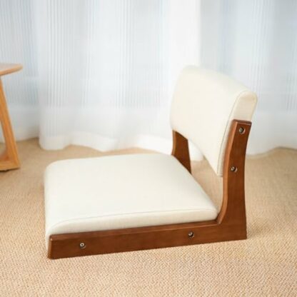 Tatami Chair Accent Furniture Meditation Floor Chair, Living Room Chair Floor Seat, Portable Japanese Legless Chair, Lazy Sofa for Bay Window Meditation Reading - Image 2
