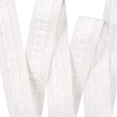 The Bead Shop Curtain Tape | White 75mm 3 Inch Header Tape 5 metres | Heading Tape for Pencil Pleat Curtains, Wave Curtains | Supplied A UK Brand