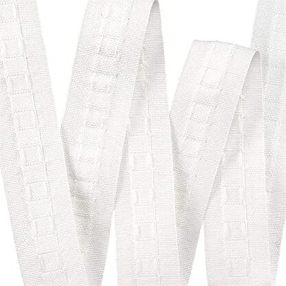 The Bead Shop Curtain Tape | White 75mm 3 Inch Header Tape 5 metres | Heading Tape for Pencil Pleat Curtains, Wave Curtains | Supplied A UK Brand 2 The Bead Shop Curtain Tape | White 75mm 3 Inch Header Tape 5 metres | Heading Tape for Pencil Pleat Curtains, Wave Curtains | Supplied A UK Brand - Image 2