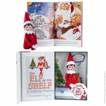 The Elf on the Shelf: A Christmas Tradition - Girl Scout Elf with Blue Eyes - Includes Artfully Illustrated Storybook, Keepsake Box and Official Adoption Certificate 2 The Elf on the Shelf: A Christmas Tradition - Girl Scout Elf with Blue Eyes - Includes Artfully Illustrated Storybook, Keepsake Box and Official Adoption Certificate - Image 2