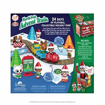 The Elf on the Shelf and Elf Pets Minis: North Pole Advent Train Advent Calendar 2023 for Kids - Includes 24 Playable Mini Surprises - New Toy for Every Day of Christmas - For Ages 3 Years and Above 4 The Elf on the Shelf and Elf Pets Minis: North Pole Advent Train Advent Calendar 2023 for Kids - Includes 24 Playable Mini Surprises - New Toy for Every Day of Christmas - For Ages 3 Years and Above - Image 4