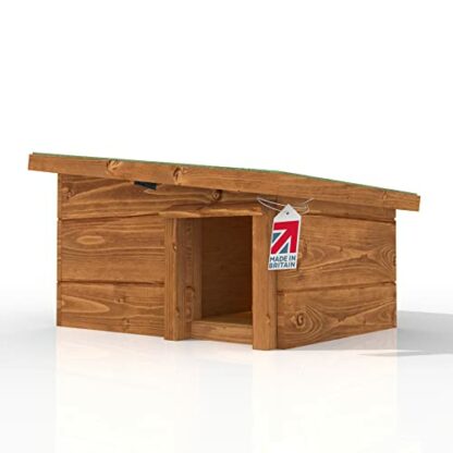 The Hutch Company Hedgehog House and Hibernation Shelter - Predator-Proof Outdoor Habitat, Feeding Station and Home - Felt Roof Cover and Full Wood Flooring - Best Pet Garden Hedgehogs Wooden Houses 3 The Hutch Company Hedgehog House and Hibernation Shelter - Predator-Proof Outdoor Habitat, Feeding Station and Home - Felt Roof Cover and Full Wood Flooring - Best Pet Garden Hedgehogs Wooden Houses - Image 3
