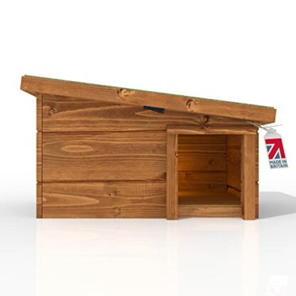 The Hutch Company Hedgehog House and Hibernation Shelter - Predator-Proof Outdoor Habitat, Feeding Station and Home - Felt Roof Cover and Full Wood Flooring - Best Pet Garden Hedgehogs Wooden Houses 2 The Hutch Company Hedgehog House and Hibernation Shelter - Predator-Proof Outdoor Habitat, Feeding Station and Home - Felt Roof Cover and Full Wood Flooring - Best Pet Garden Hedgehogs Wooden Houses - Image 2
