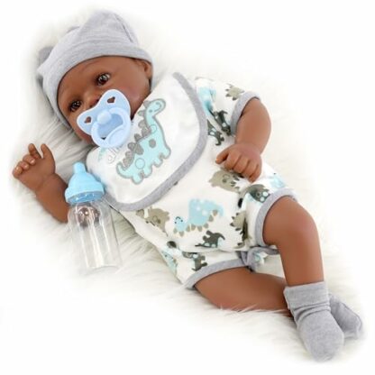 The Magic Toy Shop Bibi Doll - 17" Realistic Reborn Handmade Sleeping/Open Eyes Baby Girl Boy Doll with Pacifier and Milk Bottle 2 The Magic Toy Shop Bibi Doll - 17" Realistic Reborn Handmade Sleeping/Open Eyes Baby Girl Boy Doll with Pacifier and Milk Bottle - Image 2