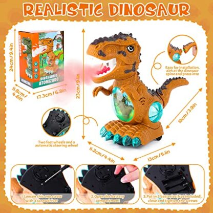 Thedttoy Baby Toys Touch & Go Musical Light Crawling Dinosaur Toys for Kids Boys Girls, Baby Musical Toy Gifts for Toddler - Image 3