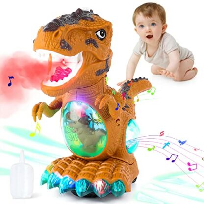 Thedttoy Baby Toys Touch & Go Musical Light Crawling Dinosaur Toys for Kids Boys Girls, Baby Musical Toy Gifts for Toddler - Image 2