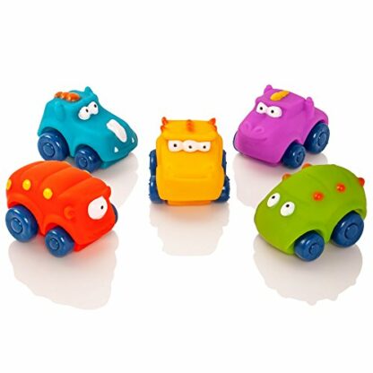 Tippi Monster Movers 5 Soft Play Baby Toy Cars - Toy Car Set For 1 Year Old - Suitable From 12 Months - 1 Year Old Boy Gifts - Toys For 1 Year Old Boys - Image 3