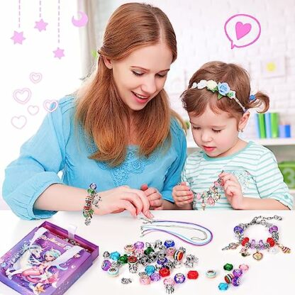 Tomylv Charm Bracelet Making Kits Jewellery Making Kit for Girls Arts and Crafts for Kids DIY Craft Kits Gifts for Girls 4-12 Year Old Birthday Gifts Christmas Gifts for Girls 3 Tomylv Charm Bracelet Making Kits Jewellery Making Kit for Girls Arts and Crafts for Kids DIY Craft Kits Gifts for Girls 4-12 Year Old Birthday Gifts Christmas Gifts for Girls - Image 3