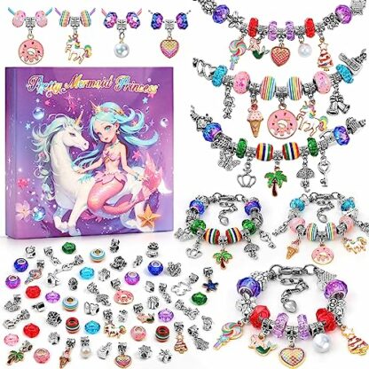 Tomylv Charm Bracelet Making Kits Jewellery Making Kit for Girls Arts and Crafts for Kids DIY Craft Kits Gifts for Girls 4-12 Year Old Birthday Gifts Christmas Gifts for Girls 2 Tomylv Charm Bracelet Making Kits Jewellery Making Kit for Girls Arts and Crafts for Kids DIY Craft Kits Gifts for Girls 4-12 Year Old Birthday Gifts Christmas Gifts for Girls - Image 2