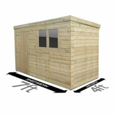 Total Sheds 7ft (2.1m) x 4ft (1.2m) Shed Pent Shed Garden Shed Timber Shed