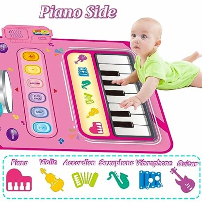 Toys for 3 4 5 6 Year Old Girls, 2 in 1 Music Mat Gifts for Girls Kids Toys 3-6 Year Old Girl Boys, Educational Music Toys for 3-6 Year Old Girls Boys, Girls Birthday Presents Xmas Stocking Fillers 3 Toys for 3 4 5 6 Year Old Girls, 2 in 1 Music Mat Gifts for Girls Kids Toys 3-6 Year Old Girl Boys, Educational Music Toys for 3-6 Year Old Girls Boys, Girls Birthday Presents Xmas Stocking Fillers - Image 3