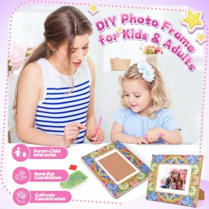 Toys for 9 10 11 12 Year Old Girls Arts and Crafts for Kids Christmas Gifts for Girls Age 9-12 Birthday Presents Craft Kits for Kids Diamond Painting Art Set DIY Photo Frame Mosaic Kits for Girls 3 Toys for 9 10 11 12 Year Old Girls Arts and Crafts for Kids Christmas Gifts for Girls Age 9-12 Birthday Presents Craft Kits for Kids Diamond Painting Art Set DIY Photo Frame Mosaic Kits for Girls - Image 3