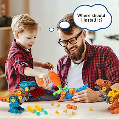 Toyzey Toys for 3 4 5 6 7 8 9 Year Old Boys, Dinosaur Toys for Boys Age 3-9 Animal Educational Toys Gifts for 3-9 Year Old Boys Girls Construction Toys for 3-9 Year Olds Dinasour Gift for Boys 3 Toyzey Toys for 3 4 5 6 7 8 9 Year Old Boys, Dinosaur Toys for Boys Age 3-9 Animal Educational Toys Gifts for 3-9 Year Old Boys Girls Construction Toys for 3-9 Year Olds Dinasour Gift for Boys - Image 3