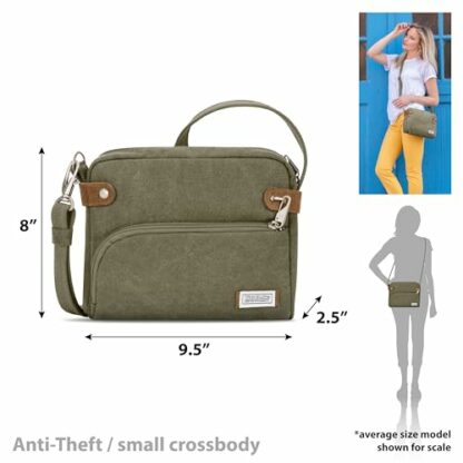 Travelon Women's Anti-Theft Heritage Small Crossbody Bag Cross Body - Image 3