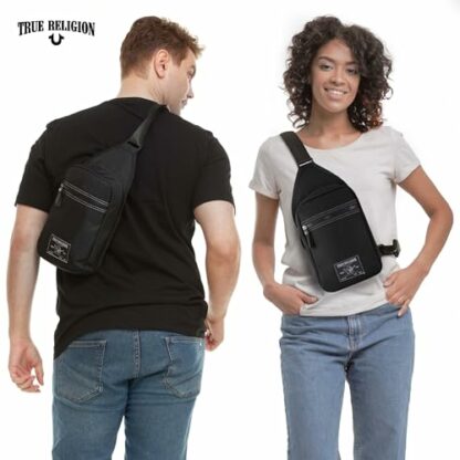 True Religion Crossbody Bags for Women & Men, Sling Bag for Men, Women Cross Body Bag, Sling Backpack Travel Bag Travel Purse - Image 3