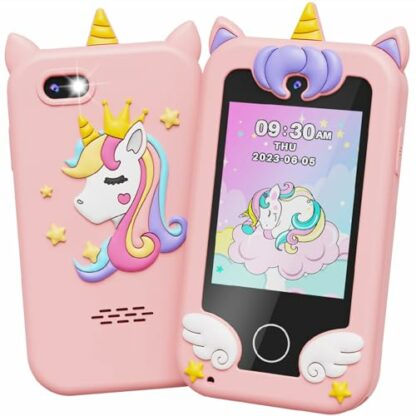 UCIDCI Kids Smart Phone Toys for Girls Ages 3-7 with Dual Camera - Toddler Phone Toys with Learning Games, Travel Toys with MP3 Music Player for Christmas, Birthday Gifts for 3 4 5 6 7 Year Old Boys 2 UCIDCI Kids Smart Phone Toys for Girls Ages 3-7 with Dual Camera - Toddler Phone Toys with Learning Games, Travel Toys with MP3 Music Player for Christmas, Birthday Gifts for 3 4 5 6 7 Year Old Boys - Image 2