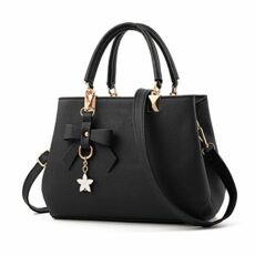 URAQT Womens Handbags, New Top Handle Bag, PU Leather Ladies Shoulder Bag Messenger Bag with Exquisite Metal Pendant, Fashion Tote Bag for Casual & Work, Mother's Day Gift