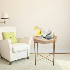 Unibos Coffee Tables, Side Tables, Robust Steel Frame, for Living Room, Bedroom, Rustic Stunning Gold LET040B99- Gold