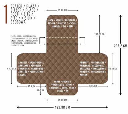 Utopia Bedding Sofa Cover Non Slip Reversible Sofa Slipcover, Water Resistant Sofa Slip covers for Pets with Elastic Strap, Washable Sofa Protector 4 Utopia Bedding Sofa Cover Non Slip Reversible Sofa Slipcover, Water Resistant Sofa Slip covers for Pets with Elastic Strap, Washable Sofa Protector - Image 4