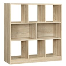 VASAGLE Bookcase, Shelf, Storage Unit with Open Compartments, for Living Room, Bedroom, Office, Divider