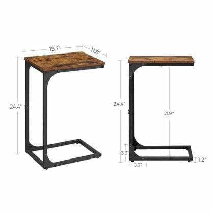 VASAGLE C Shape Table Side, Industic End Table ULET350B01 - Image 4