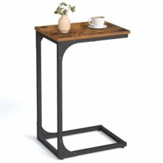 VASAGLE C Shape Table Side, Industic End Table ULET350B01