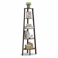 VASAGLE Industrial Corner Bookshelf