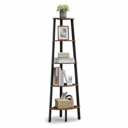 VASAGLE Industrial Corner Bookshelf 2 VASAGLE Industrial Corner Bookshelf - Image 2
