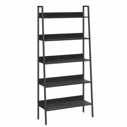VASAGLE Industrial Style Ladder Shelf Storage Unit Office Living Room Bedroom Kitchen - Image 2