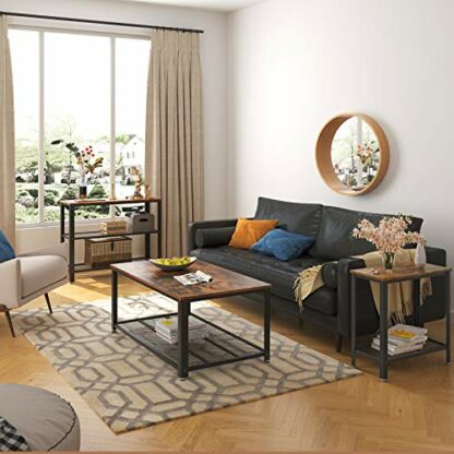 VASAGLE Side Table, Bedside Table, Sofa Table with tralielegger - Image 3