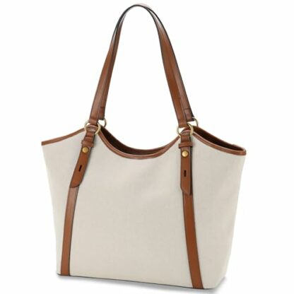 VASCHY Tote Bag Purse for Women, Fashion Large Vegan Leather Top Handle Satchel Shoulder Bag Handbag with Zipper for Work - Image 2