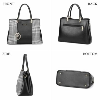 VINBAGGE Womens Leather Handbag Designer Shoulder Tote Crossbody Bag Elegant Top Handle Bag for Ladies 3 VINBAGGE Womens Leather Handbag Designer Shoulder Tote Crossbody Bag Elegant Top Handle Bag for Ladies - Image 3