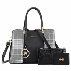 VINBAGGE Womens Leather Handbag Designer Shoulder Tote Crossbody Bag Elegant Top Handle Bag for Ladies