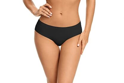 VOENXE Women Seamless Hipster Underwear,Breathable Ladies Panties Bikini,Multipack No Show Briefs,No Vpl Knickers,Comfortable Undies Underpants for Women 5-Pack - Image 3
