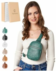 Vantamo Crossbody Bags for Women: RFID Blocking Vegan Leather Sling Bag with Anti-Pickpocket Clip - Trendy & Compact, Secure Style for Everyday Use with Peace of Mind Promise -3 Sizes, 6 Colors