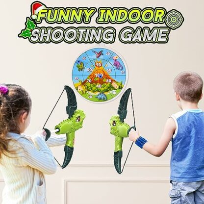 Veopoko Boys Toys Age 3 4 5 6 7 8, Dinosaur Toys for Boys Age 3-8 Bow and Arrow Set Kids Toys for 3-8 Year Old Boys 3 4 5 6 7 8 Year Old Boy Gifts Outdoor Toys for 3 4 5 6 7 8 Year Olds Kids 3 Veopoko Boys Toys Age 3 4 5 6 7 8, Dinosaur Toys for Boys Age 3-8 Bow and Arrow Set Kids Toys for 3-8 Year Old Boys 3 4 5 6 7 8 Year Old Boy Gifts Outdoor Toys for 3 4 5 6 7 8 Year Olds Kids - Image 3