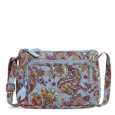 Vera Bradley Women's Cotton Little Hipster Crossbody Purse with RFID Protection, One Size