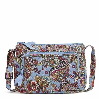 Vera Bradley Women's Cotton Little Hipster Crossbody Purse with RFID Protection, One Size - Image 2