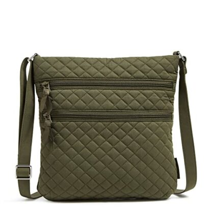 Vera Bradley Women's Cotton Triple Zip Hipster Crossbody Purse, One Size - Image 2