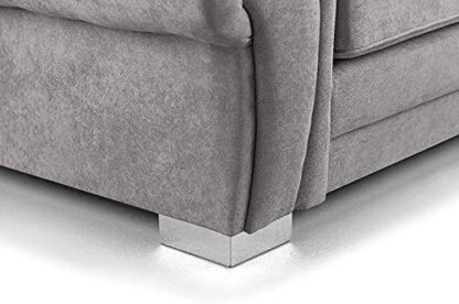 Verona Grey Corner Sofa - Soft Fabric Scatter back Cushions-Sofa For Sale-2C2 Large Couch-sofa set for living room- sofas for living room - Image 4