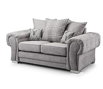 Verona Sofa | 3 Seater 2 Seater Corner Sofa | Grey Fabric Sofa | Living Room | Warranty Included - Image 2