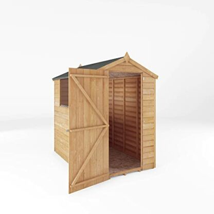 WALTONS 6 x 4 Overlap Storage Shed | Apex Roof | 7mm Overlap Cladding | Wooden Garden Storage Shed | 10 Year Anti Rot Guarantee | 6 x 4 6ft 4ft 3 WALTONS 6 x 4 Overlap Storage Shed | Apex Roof | 7mm Overlap Cladding | Wooden Garden Storage Shed | 10 Year Anti Rot Guarantee | 6 x 4 6ft 4ft - Image 3